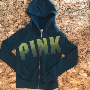 PINK Victoria’s Secret Full ZIP Hoodie size S